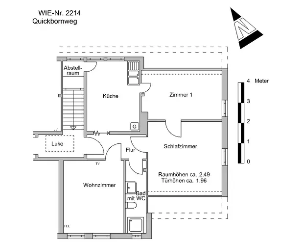 3 Zimmer Wohnung mit 50 m² in Bremen – Bild 2