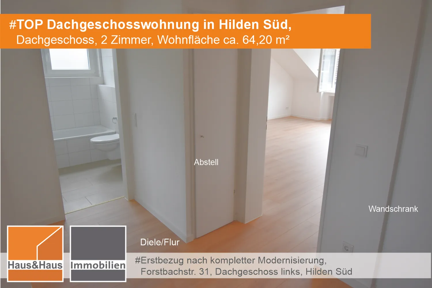 2 Zimmer Wohnung mit 64 m² in Hilden – Bild 4
