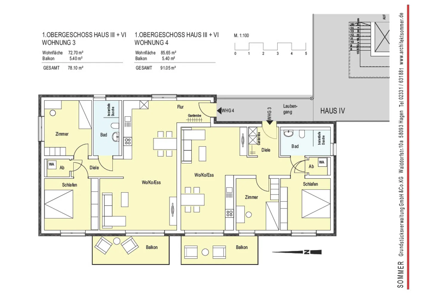 3 Zimmer Wohnung mit 91 m² in Hagen – Bild 3