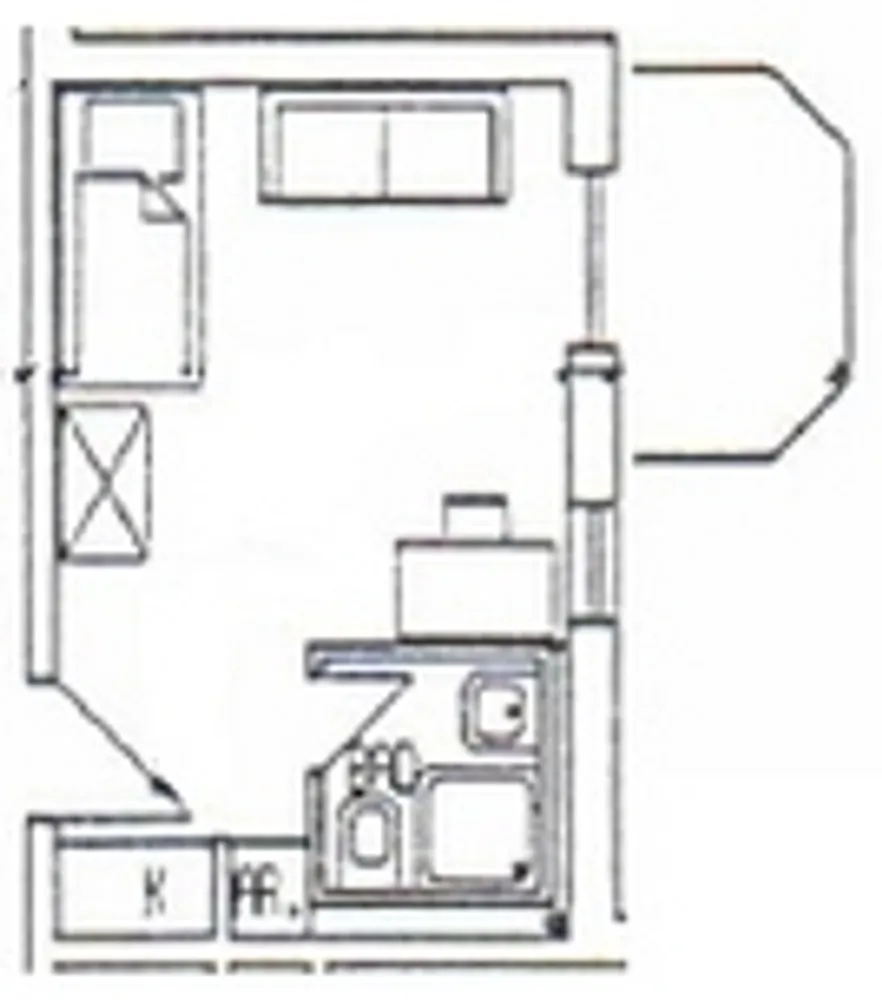 1 Zimmer Wohnung mit 19 m² in Düsseldorf – Bild 1
