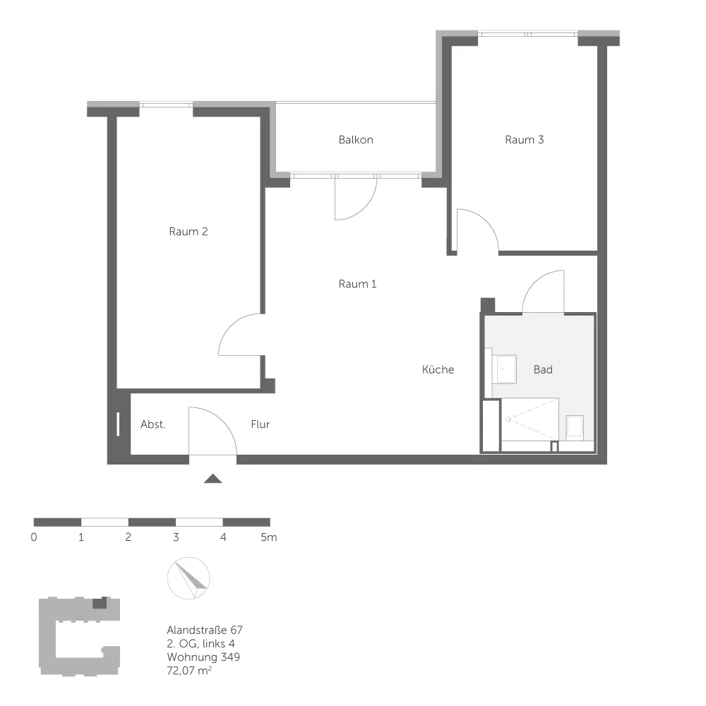 3 Zimmer Wohnung mit 72 m² in Berlin – Bild 9