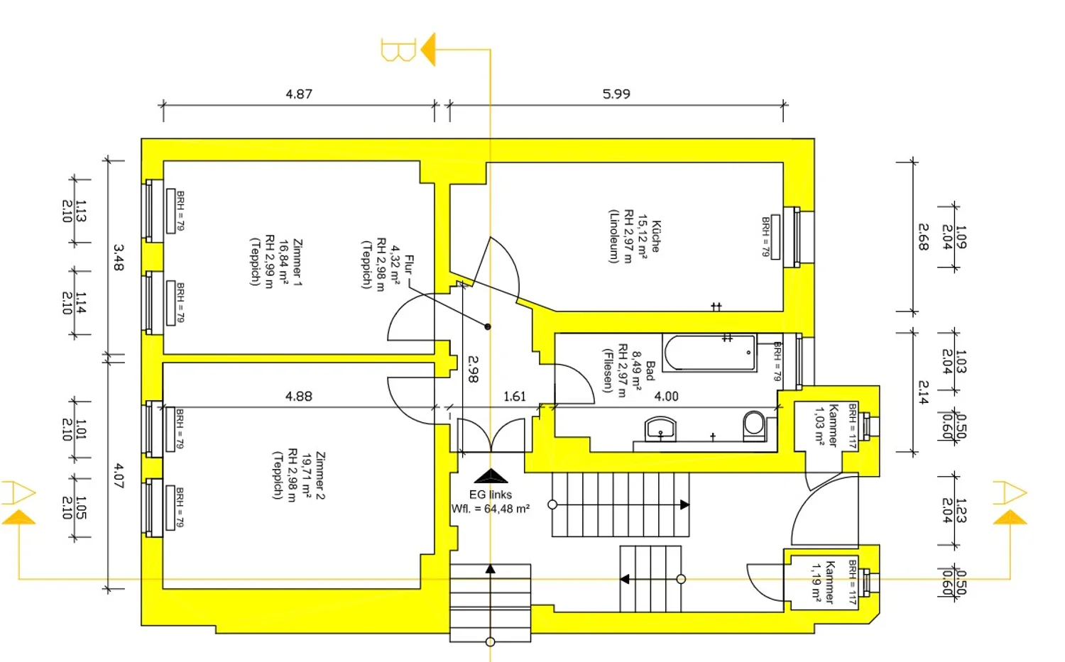 2 Zimmer Wohnung mit 64 m² in Halle (Saale) – Bild 7