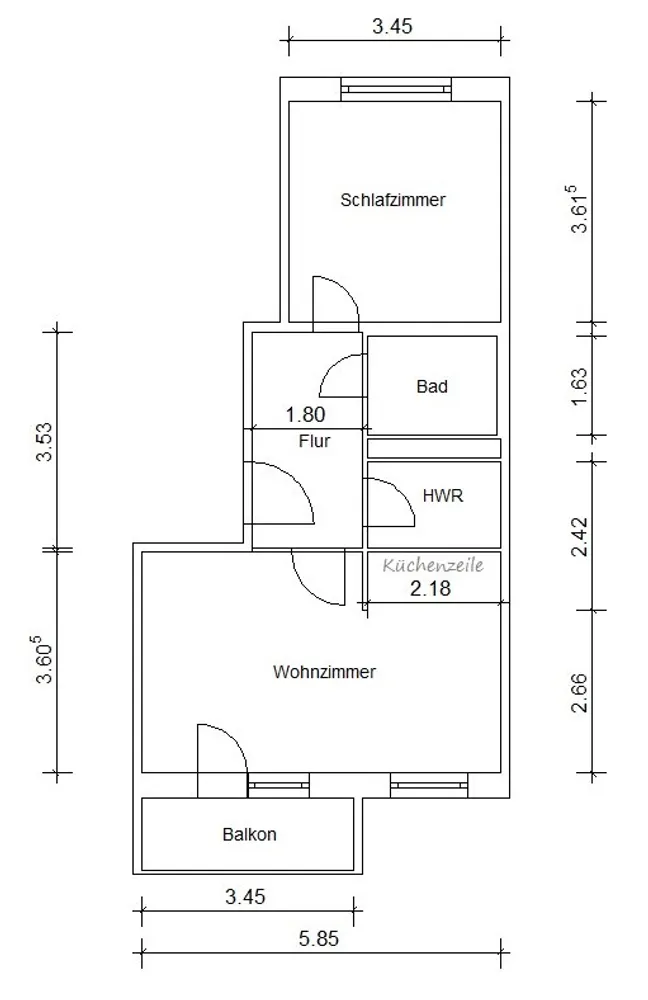 2 Zimmer Wohnung mit 48 m² in Magdeburg – Bild 9