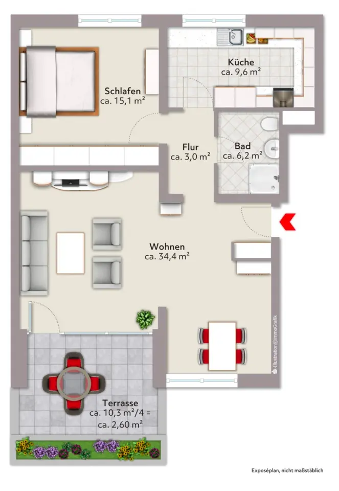 2 Zimmer Wohnung mit 75 m² in Bremen – Bild 5