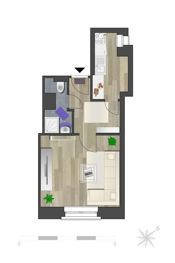 1 room apartment with 30 m² in Chemnitz – Photo 9