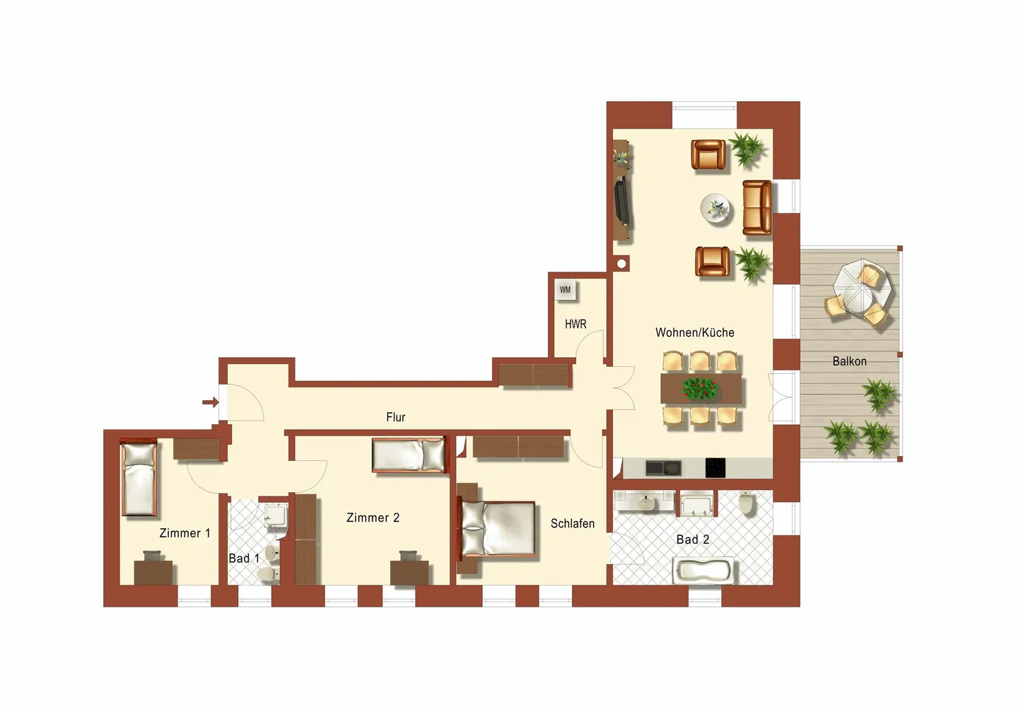 4 Zimmer Wohnung mit 142 m² in Leipzig – Bild 4