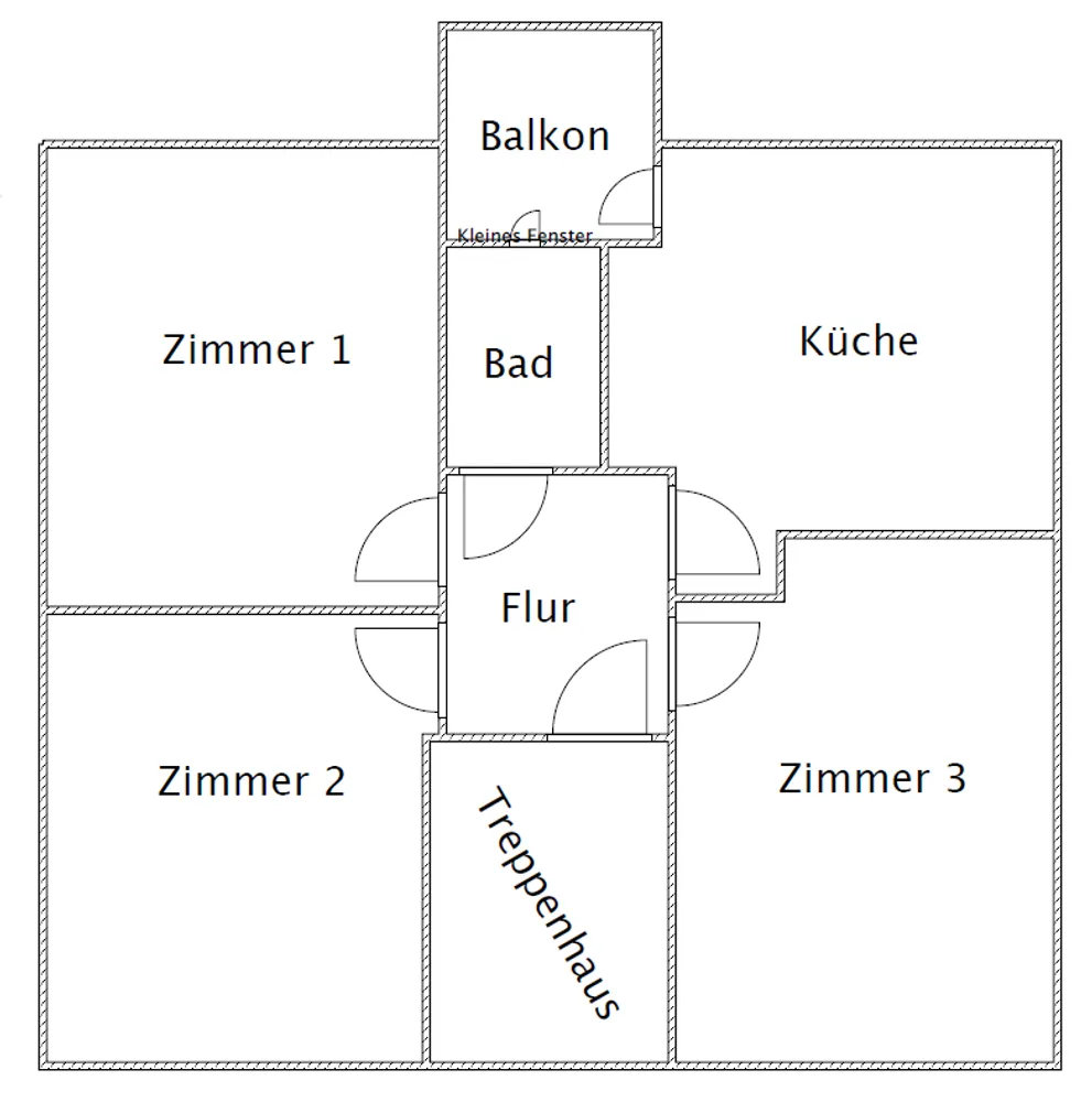 3 Zimmer Wohnung mit 82 m² in Hagen – Bild 2