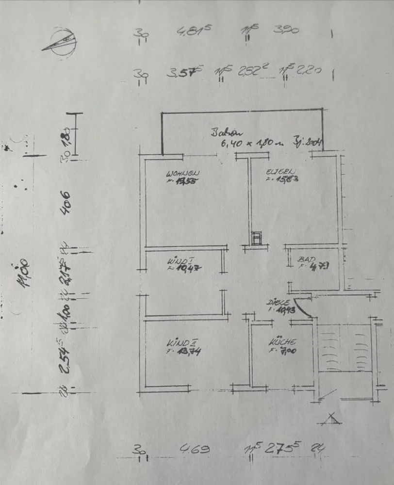4 Zimmer Wohnung mit 82 m² in Karlsruhe – Bild 1