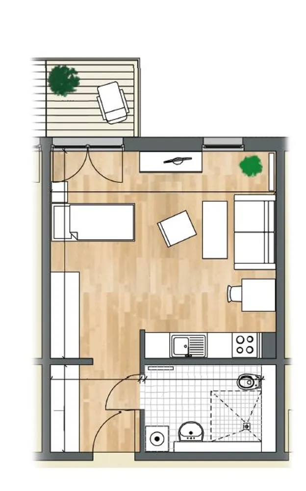 1 Zimmer Wohnung mit 38 m² in Braunschweig – Bild 6