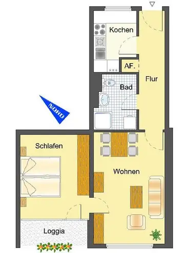 2 Zimmer Wohnung mit 54 m² in Wuppertal – Bild 3