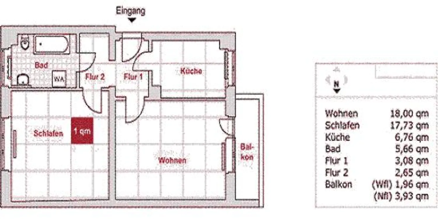2 Zimmer Wohnung mit 59 m² in Dresden – Bild 2