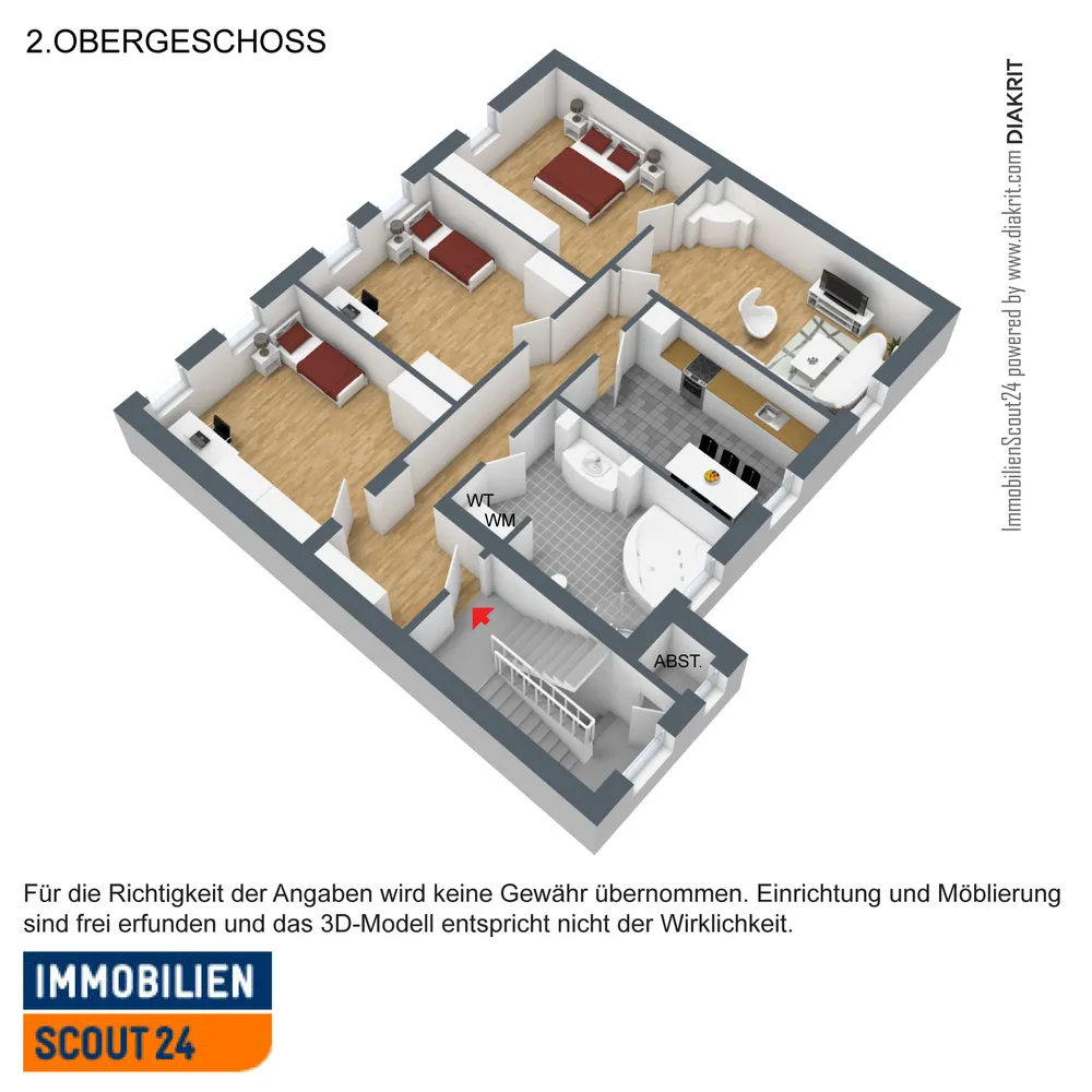 5 Zimmer Wohnung mit 112 m² in Essen – Bild 2