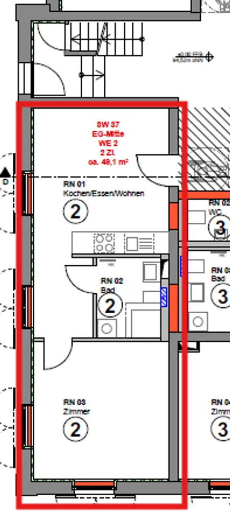 2 Zimmer Wohnung mit 49 m² in Ludwigshafen am Rhein – Bild 9