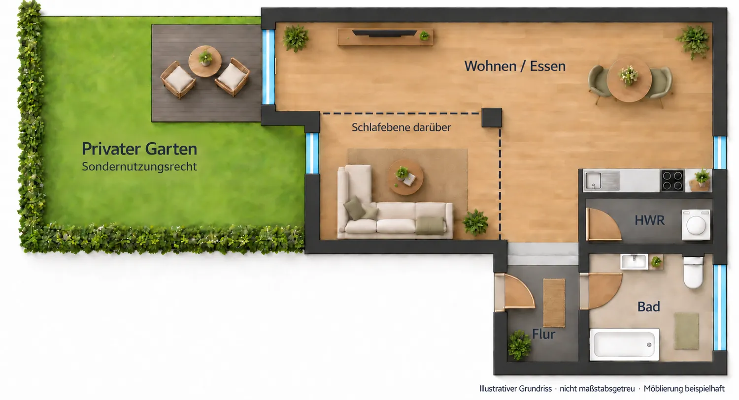 1 Zimmer Wohnung mit 53 m² in Leipzig – Bild 1