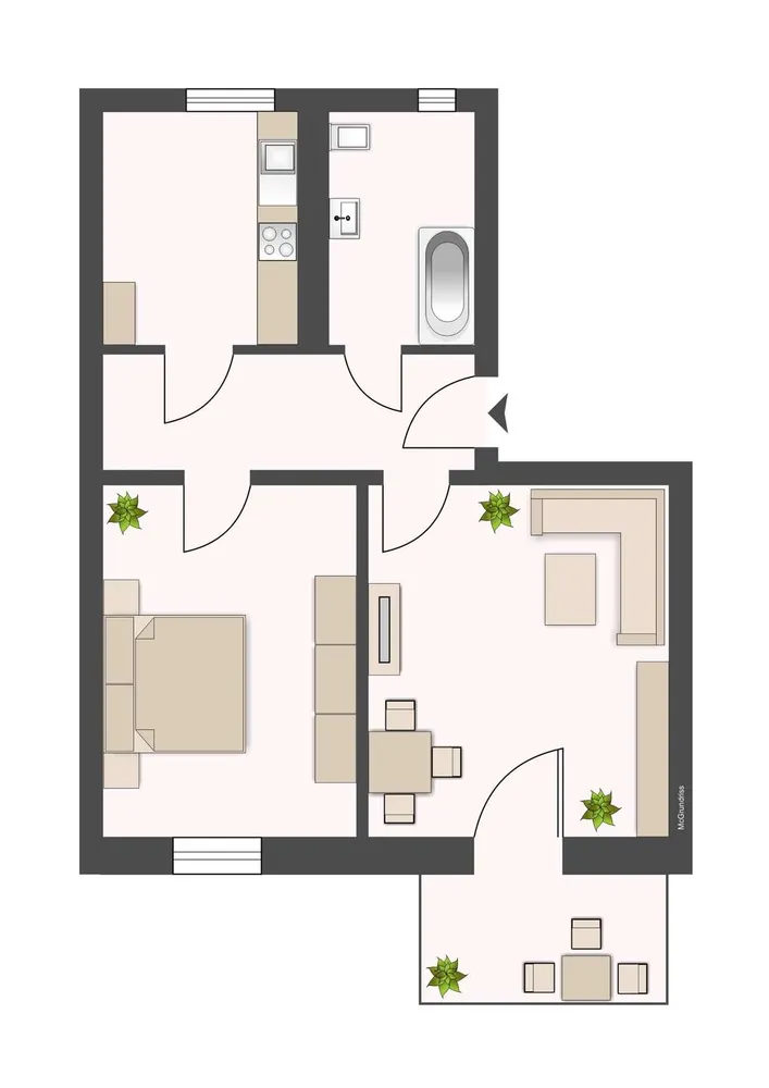 2 Zimmer Wohnung mit 50 m² in Leipzig – Bild 9