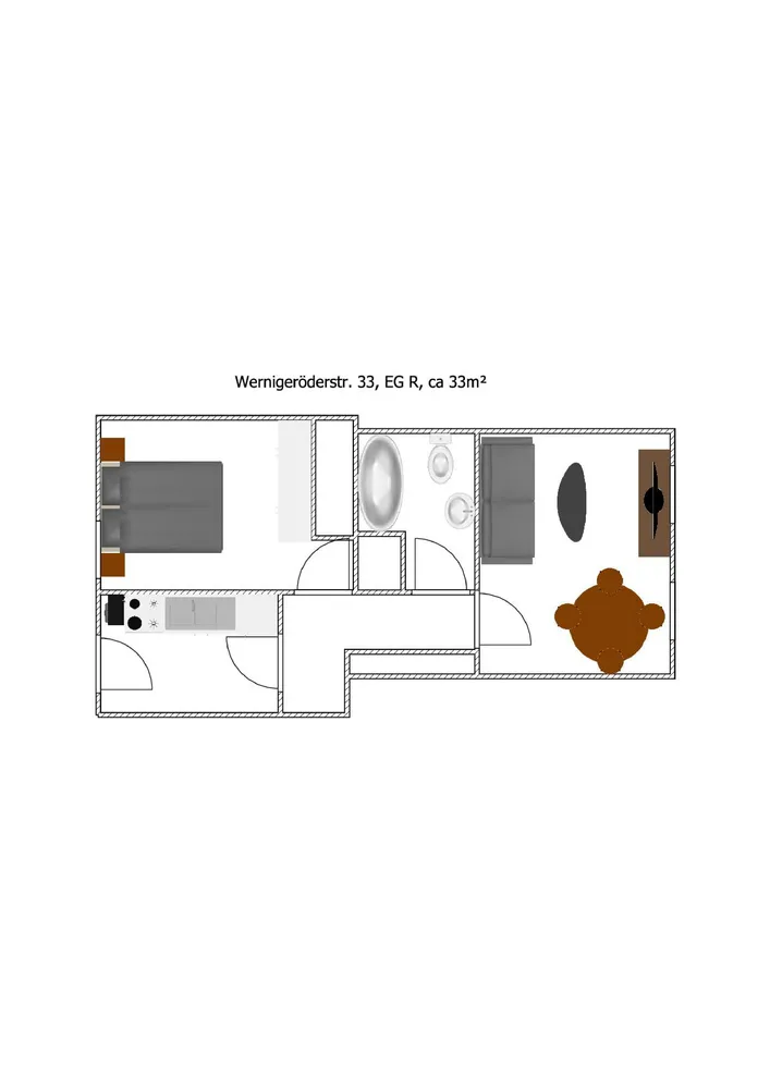 2 Zimmer Wohnung mit 40 m² in Halberstadt – Bild 6