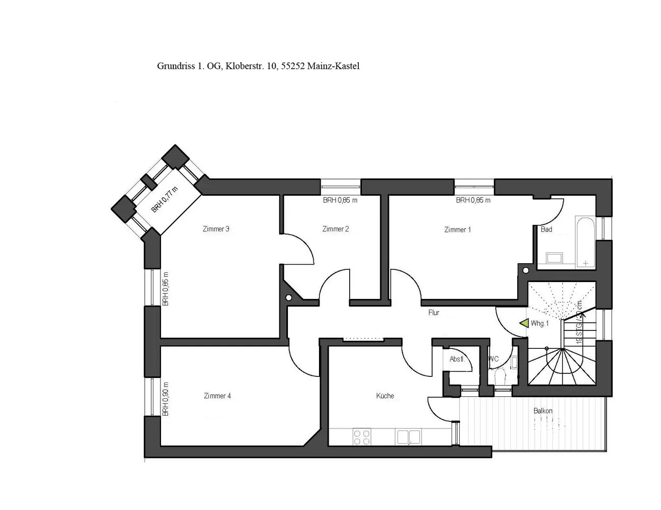 4 Zimmer Wohnung mit 102 m² in Wiesbaden – Bild 3