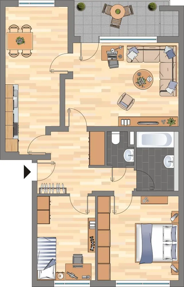 3 Zimmer Wohnung mit 81 m² in Duisburg – Bild 3