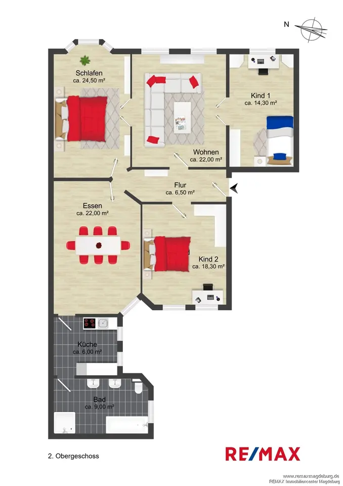 5 Zimmer Wohnung mit 124 m² in Magdeburg – Bild 8