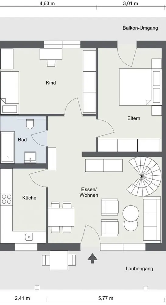 5 Zimmer Wohnung mit 112 m² in Neuwied – Bild 6