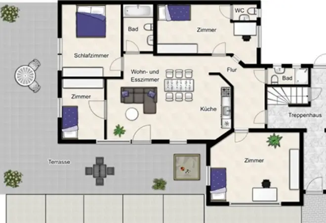 5 Zimmer Wohnung mit 139 m² in Düsseldorf – Bild 2