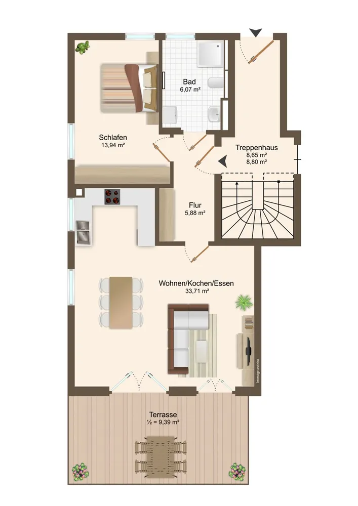 2 Zimmer Wohnung mit 69 m² in Regensburg – Bild 8