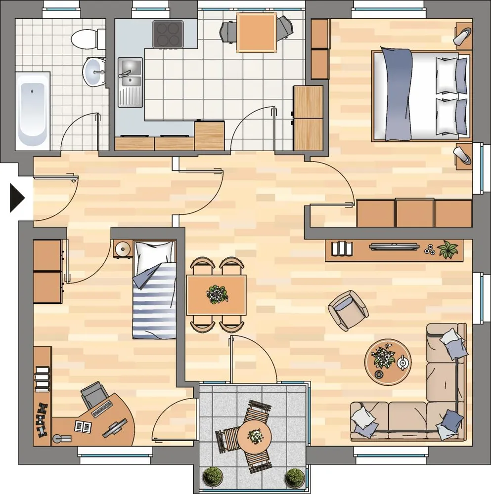3 Zimmer Wohnung mit 78 m² in Bochum – Bild 2