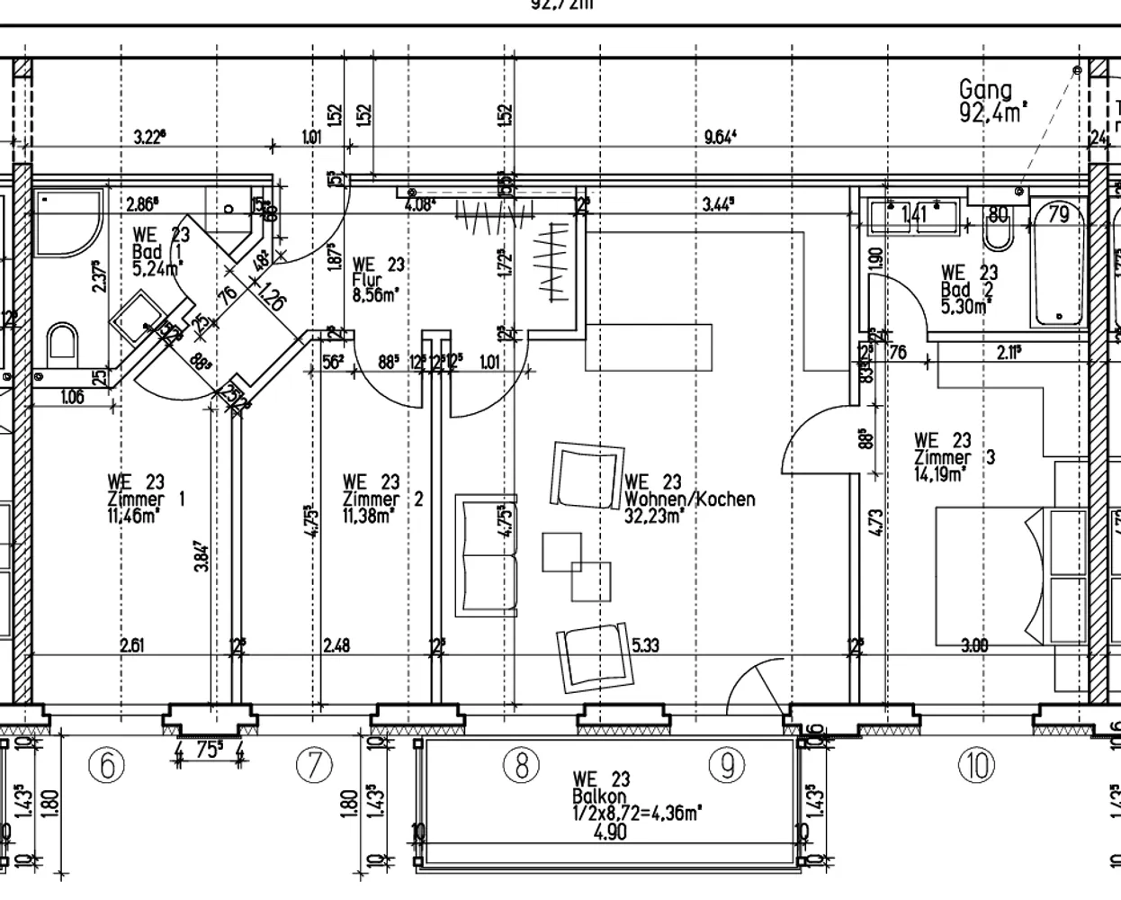 4 Zimmer Wohnung mit 93 m² in Leipzig – Bild 2