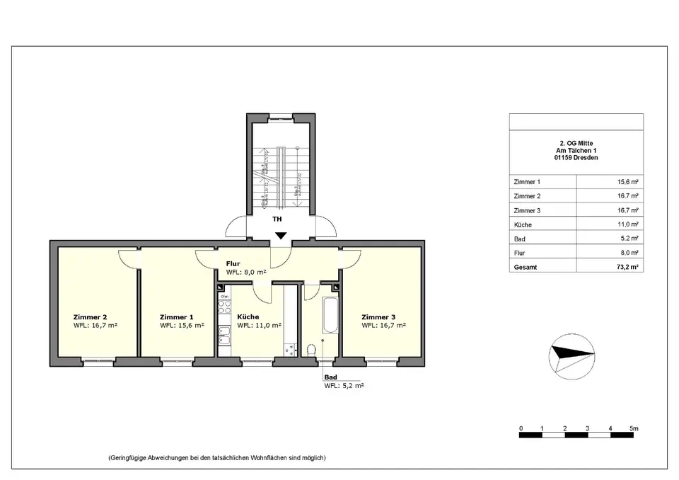 3 Zimmer Wohnung mit 73 m² in Dresden – Bild 8