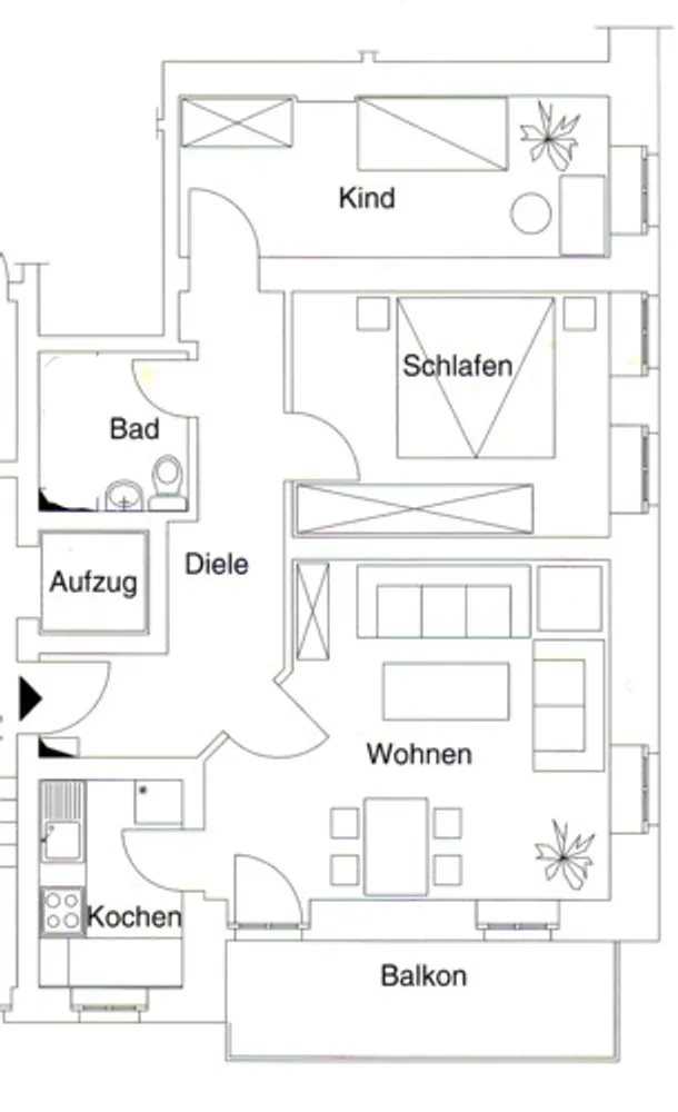 3 Zimmer Wohnung mit 66 m² in Dresden – Bild 2