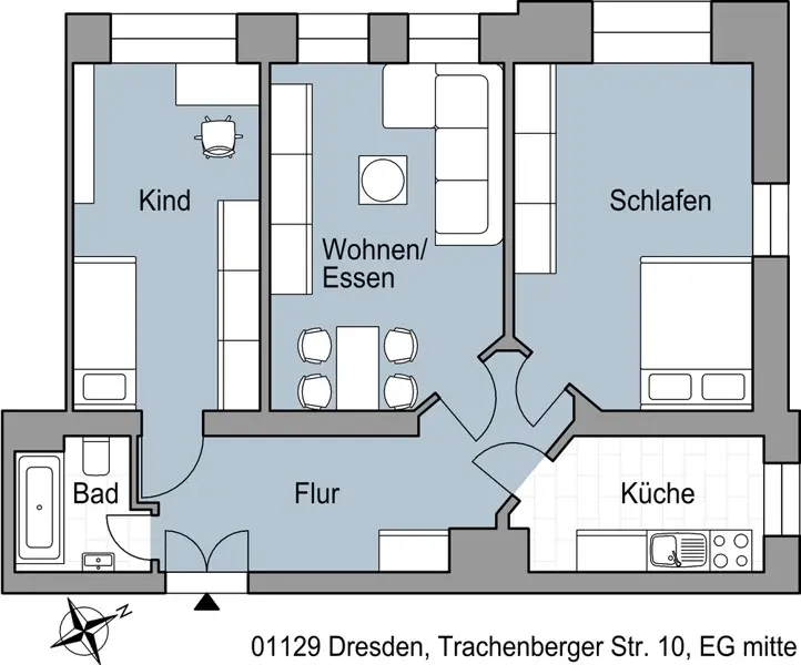 3 Zimmer Wohnung mit 70 m² in Dresden – Bild 9