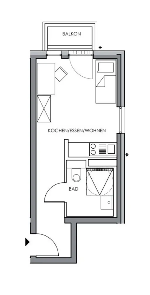 1 Zimmer Wohnung mit 29 m² in Aachen – Bild 5