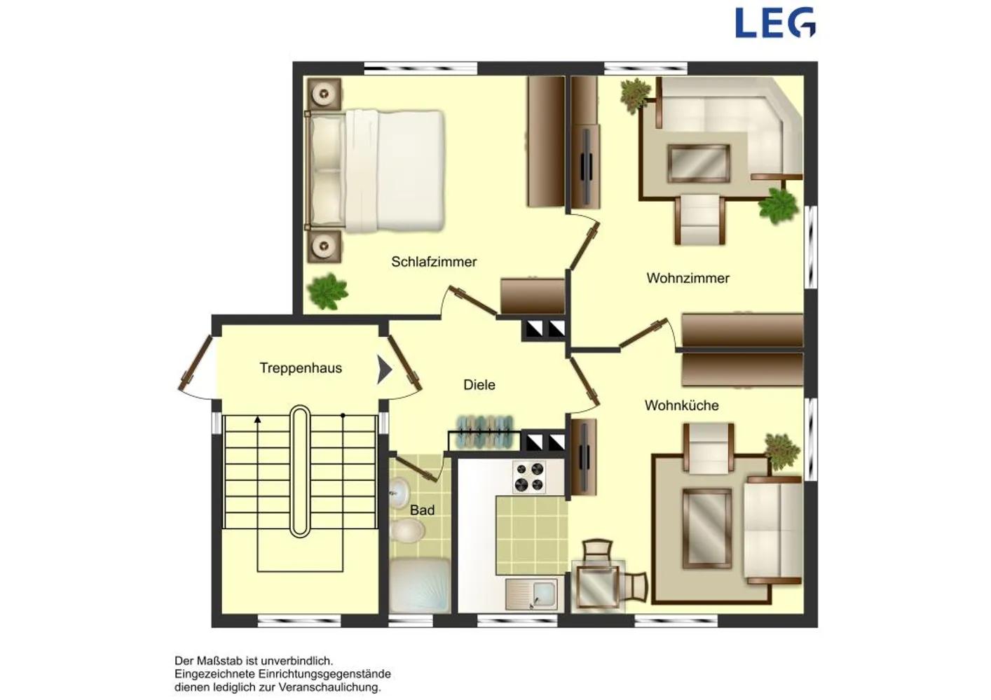 3 Zimmer Wohnung mit 56 m² in Bielefeld – Bild 5