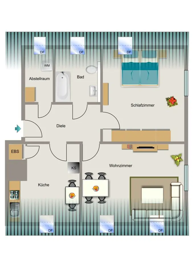 3 Zimmer Wohnung mit 55 m² in Dortmund – Bild 5
