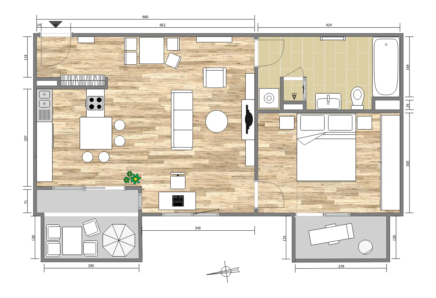 2 Zimmer Wohnung mit 65 m² in München – Bild 12