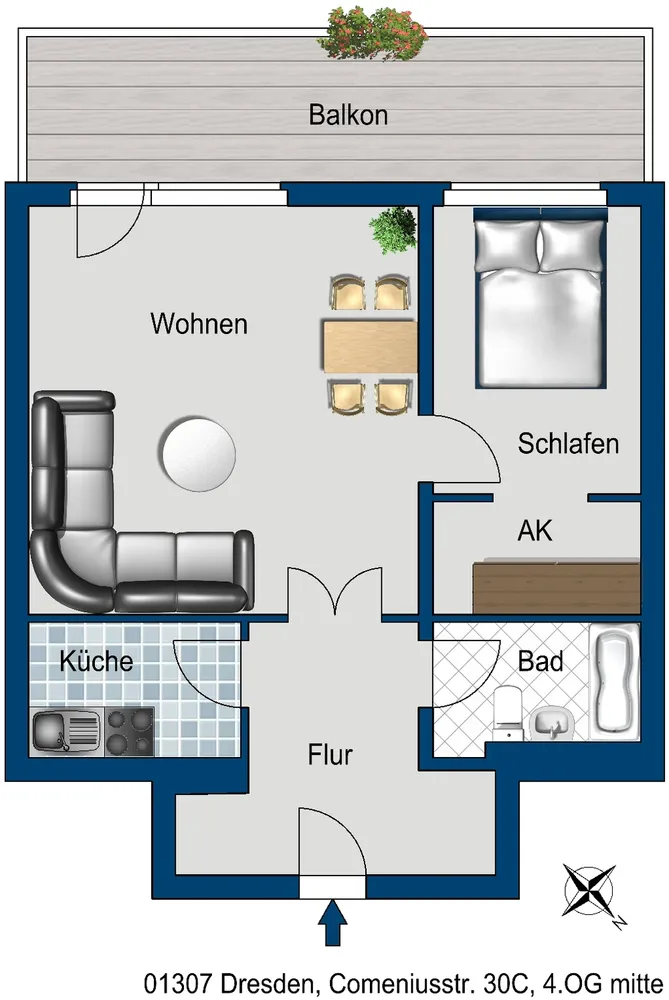 3 room apartment with 70 m² in Dresden – Photo 5