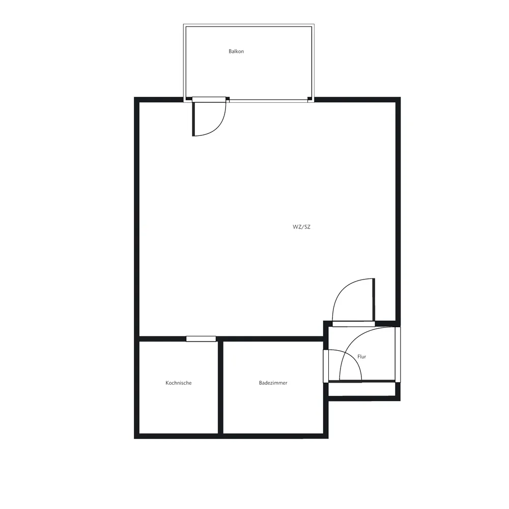1 room apartment with 26 m² in Karlsruhe – Photo 2