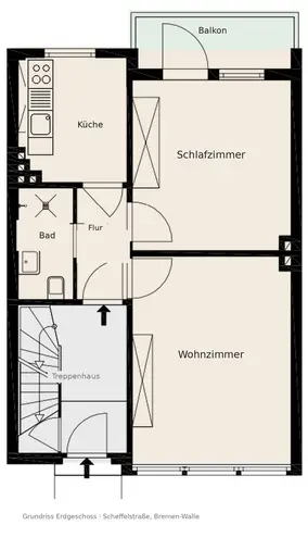 2 Zimmer Wohnung mit 50 m² in Bremen – Bild 8