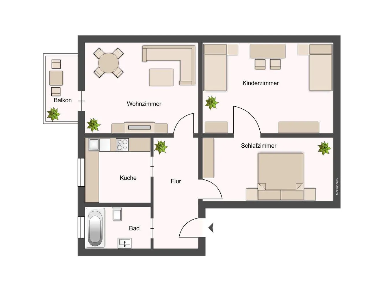 3 Zimmer Wohnung mit 47 m² in Chemnitz – Bild 10