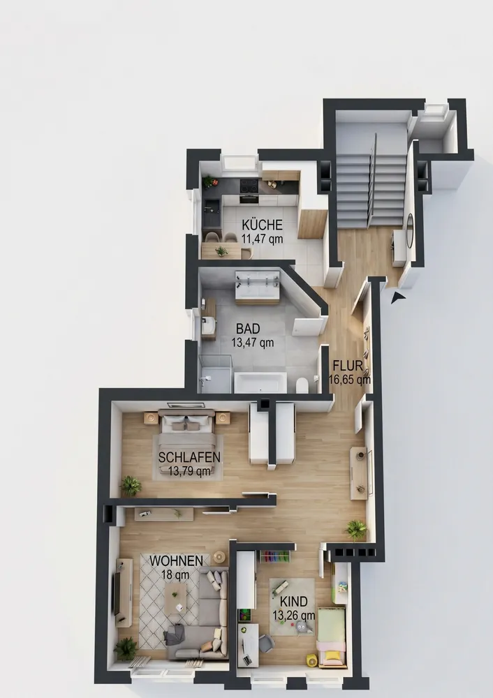 3 Zimmer Wohnung mit 89 m² in Hannover – Bild 4