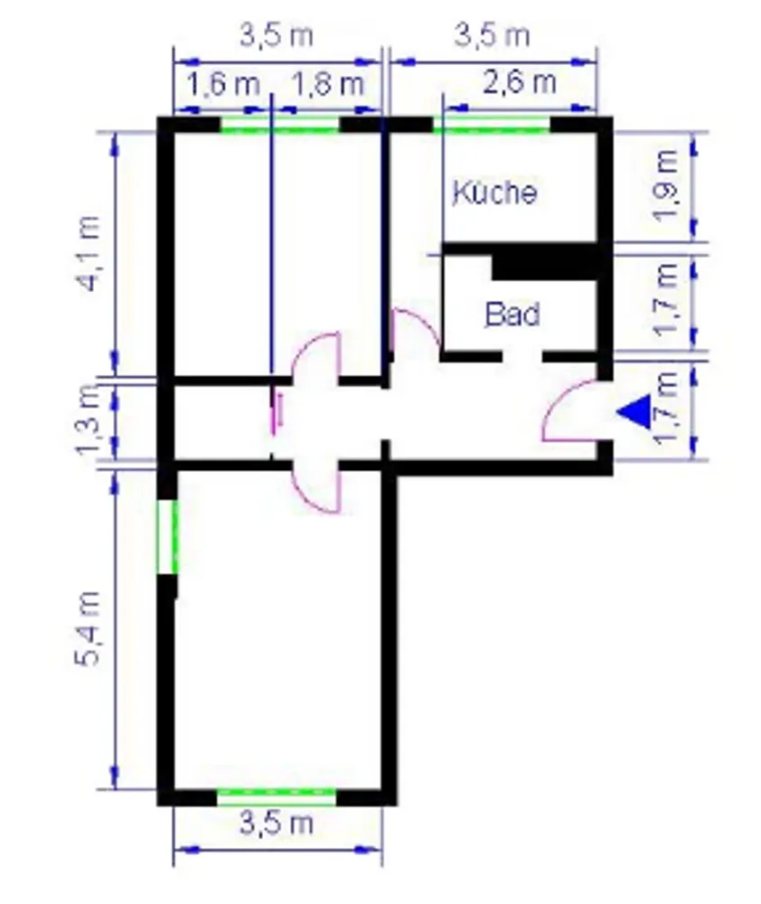 2 room apartment with 54 m² in Magdeburg – Photo 7