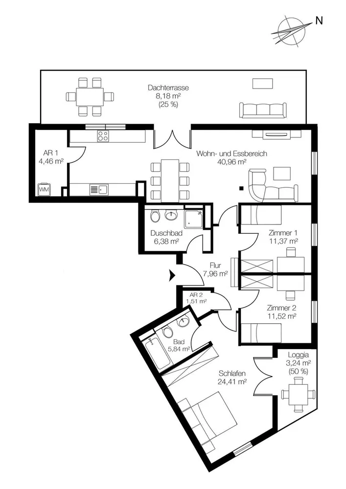 4 Zimmer Wohnung mit 126 m² in Hamburg – Bild 7