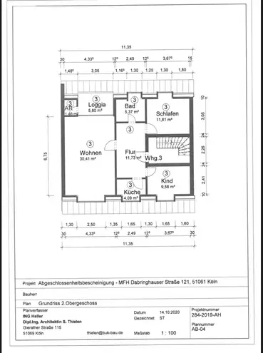 3 Zimmer Wohnung mit 73 m² in Köln – Bild 2