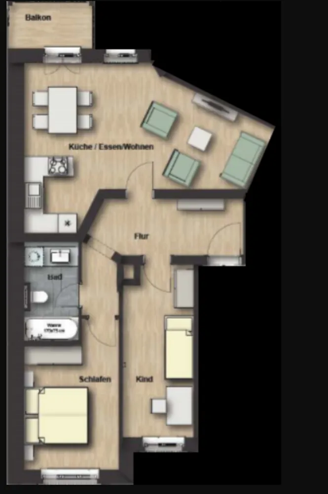 3 Zimmer Wohnung mit 70 m² in Leipzig – Bild 4