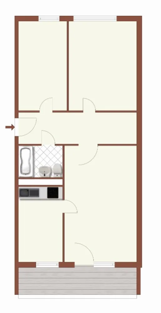 3 Zimmer Wohnung mit 70 m² in Berlin – Bild 1