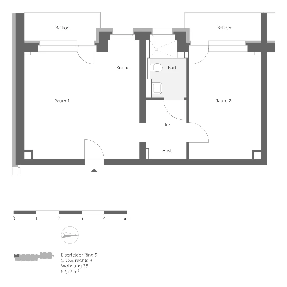 2 Zimmer Wohnung mit 53 m² in Berlin – Bild 10
