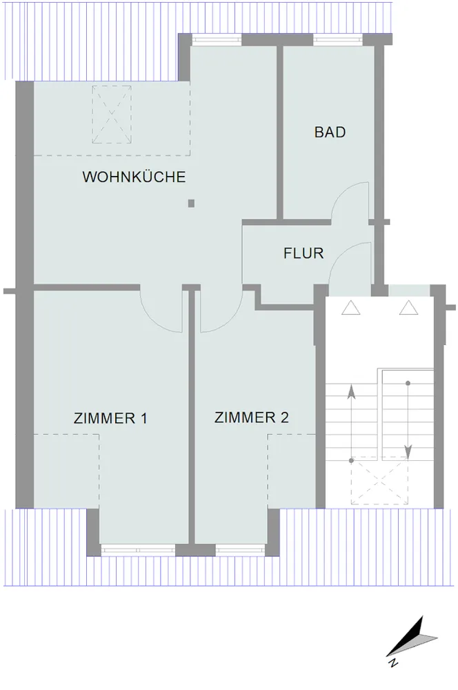 2 room apartment with 51 m² in Bremen – Photo 1