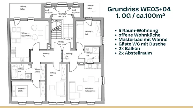 5 Zimmer Wohnung mit 102 m² in Chemnitz – Bild 9