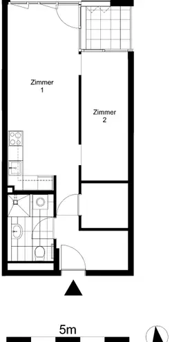 2 Zimmer Wohnung mit 48 m² in Berlin – Bild 2