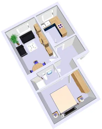 2 Zimmer Wohnung mit 37 m² in Kiel – Bild 2